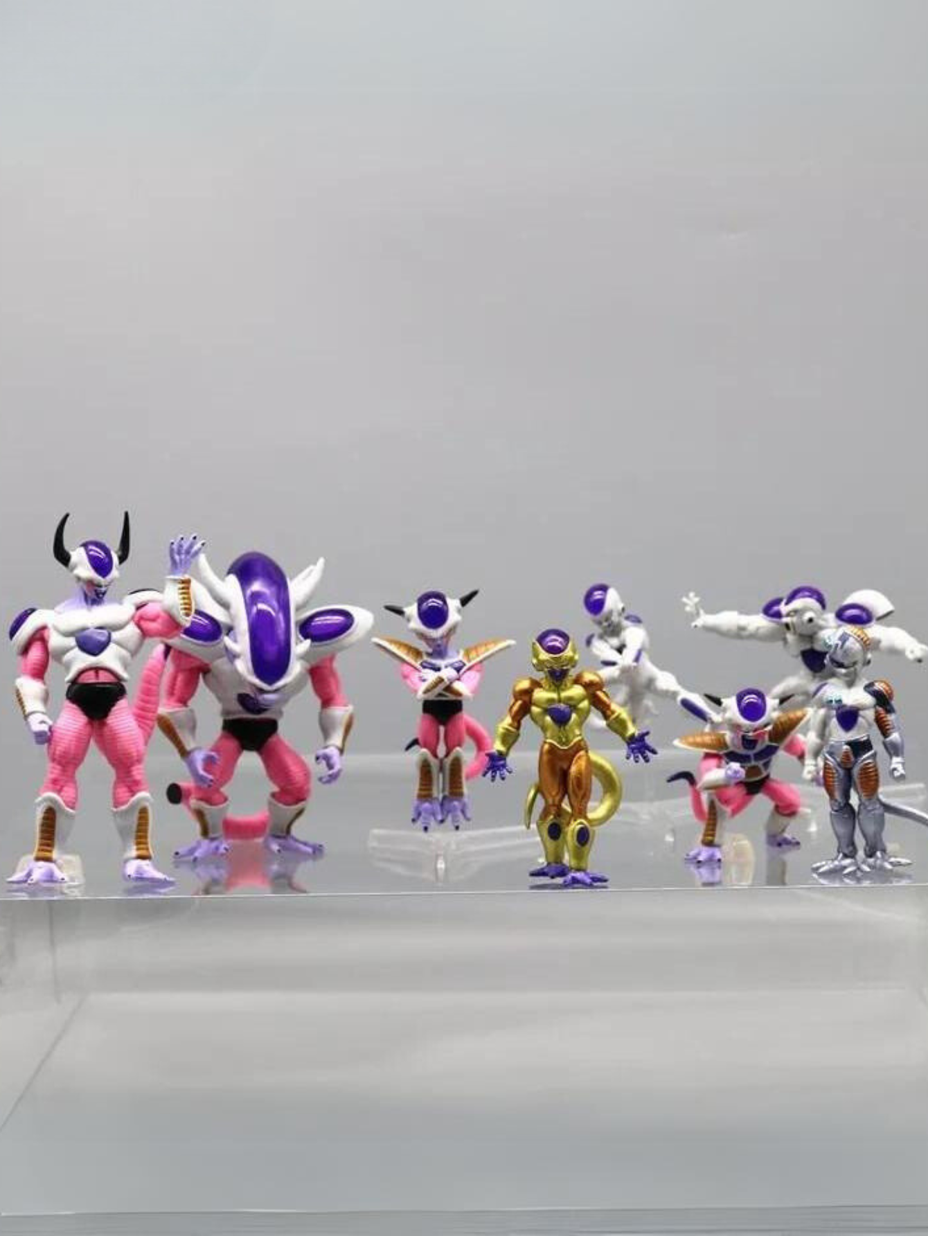 Set de 8 figuras de Acabado de PVC Freeza, 8 formas, Anime, DBZ, figuras de PVC