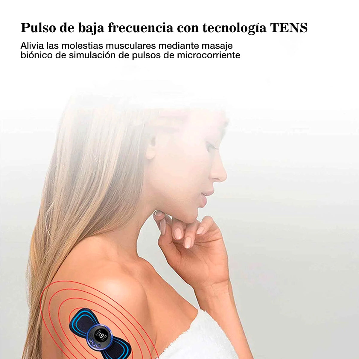 Mini masajeador eléctrico EMS para cuello, parche de masaje Cervical para aliviar el dolor de hombros, cuerpo, relajación, herramienta de masaje portátil para cuello