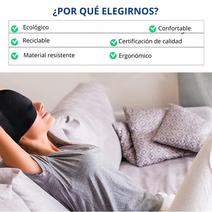 máscarilla para Migraña, Gorro con Gel Frío para dolor de cabeza, Crioterapia, Alivio de migraña, gorro de compresión, Headache Hat, Gorro de Hielo, antifaz de gel para ojos, unitalla - BELLOVIDA