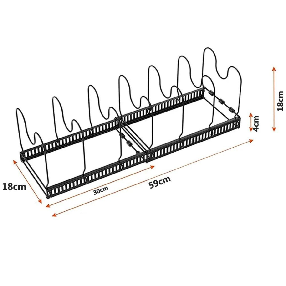 Estante ajustable para secado de platos y ollas, organizador multifuncional de almacenamiento de utensilios de cocina, accesorios de cocina