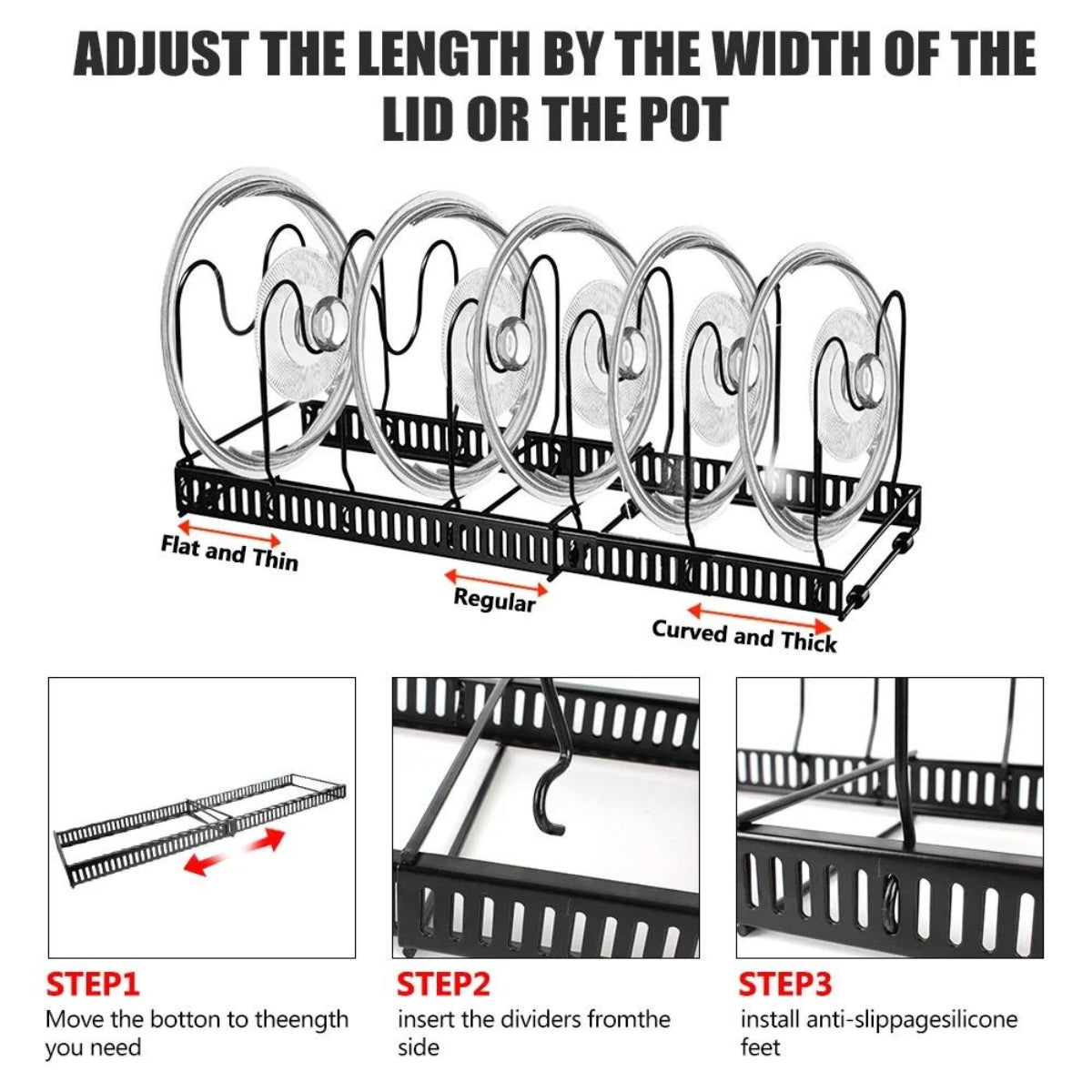 Estante ajustable para secado de platos y ollas, organizador multifuncional de almacenamiento de utensilios de cocina, accesorios de cocina