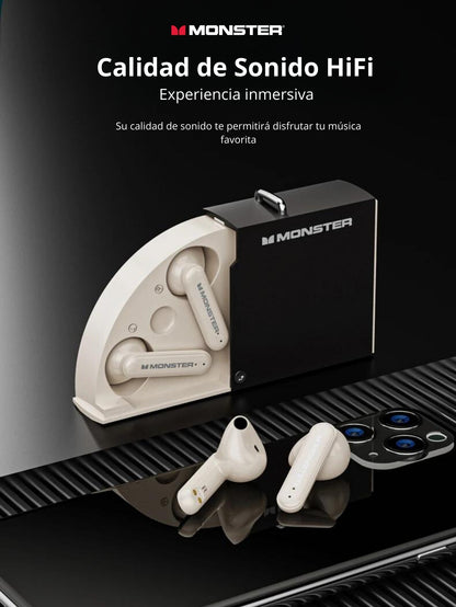 Monster-auriculares inalámbricos XKT17 originales para videojuegos, cascos deportivos con Bluetooth, reducción de ruido, baja latencia, micrófono