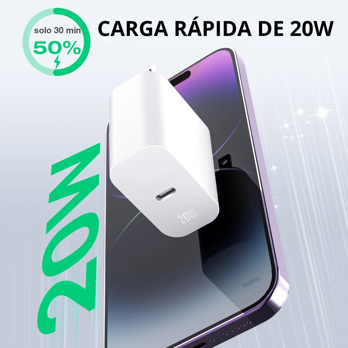 Cargador tipo C, cargador de 20 W, cargador USB C portátil de carga rápida compatible con iPhone 13 12 11 Pro MAX iPhone Mini X XS XR 8 9 Plus iPad Pro, Samsung, Huawei, Redmi Mac 2020