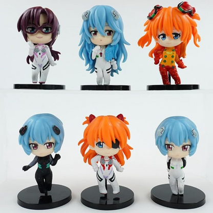 Set de 6 figuras coleccionables NGE Anime/manga Generico