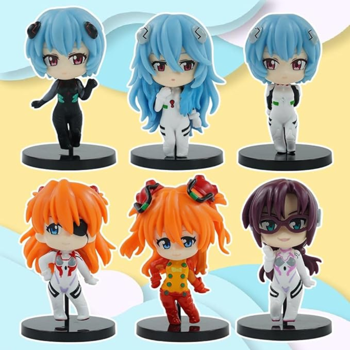 Set de 6 figuras coleccionables NGE Anime/manga Generico