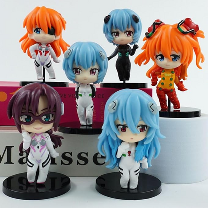 Set de 6 figuras coleccionables NGE Anime/manga Generico