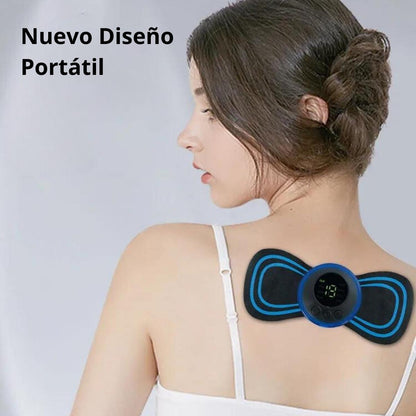 Mini masajeador eléctrico EMS para cuello, parche de masaje Cervical para aliviar el dolor de hombros, cuerpo, relajación, herramienta de masaje portátil para cuello