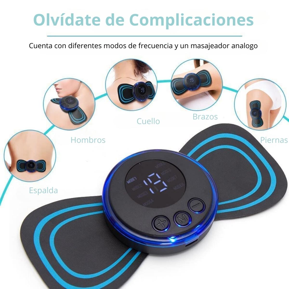 Mini masajeador eléctrico EMS para cuello, parche de masaje Cervical para aliviar el dolor de hombros, cuerpo, relajación, herramienta de masaje portátil para cuello