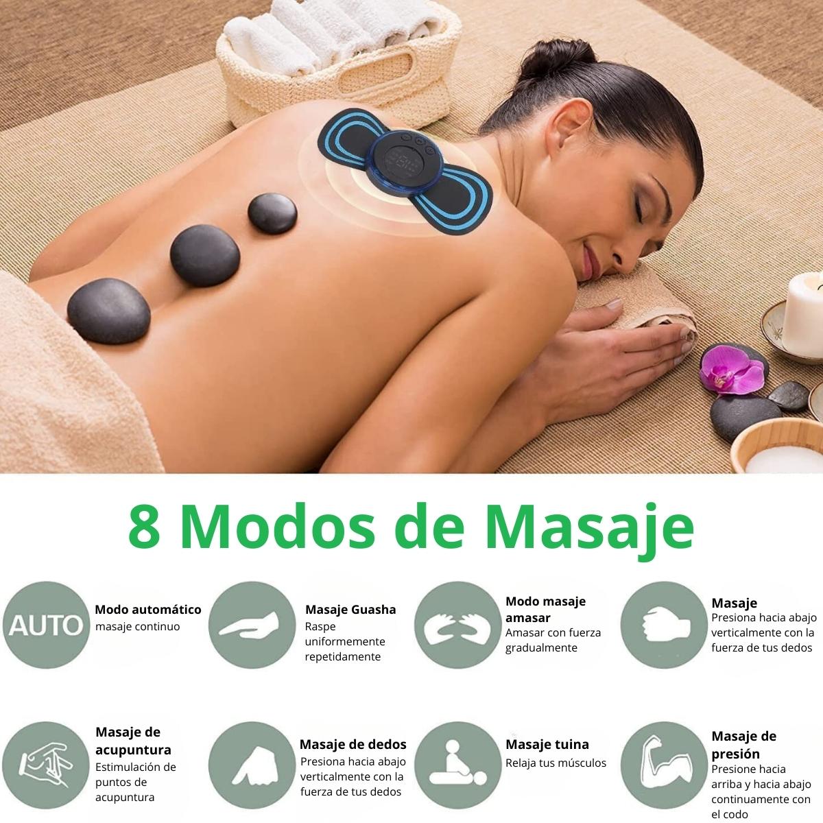 Mini masajeador eléctrico EMS para cuello, parche de masaje Cervical para aliviar el dolor de hombros, cuerpo, relajación, herramienta de masaje portátil para cuello