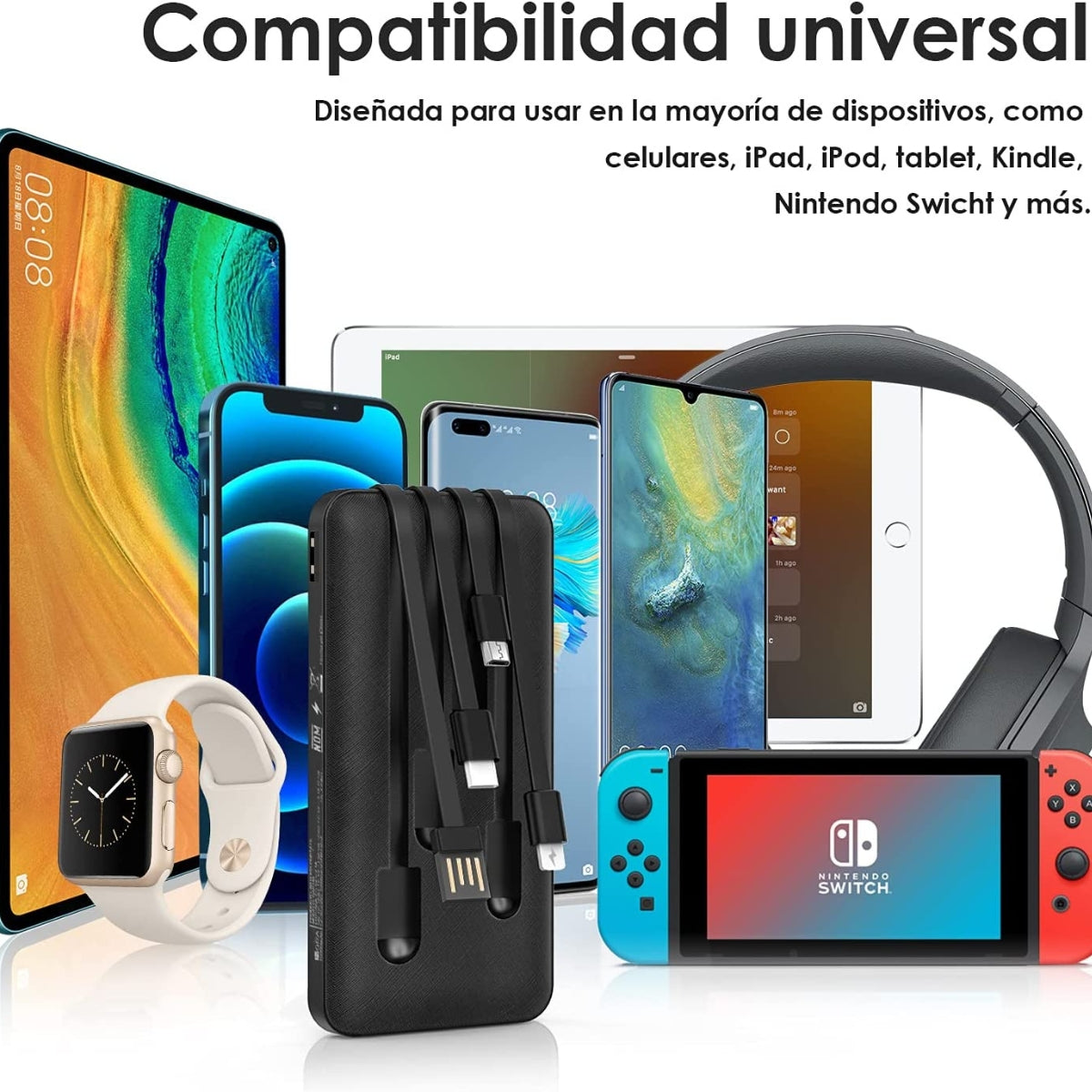 Power Bank 10000mah Bateria Portátil Alta Compatibilidad