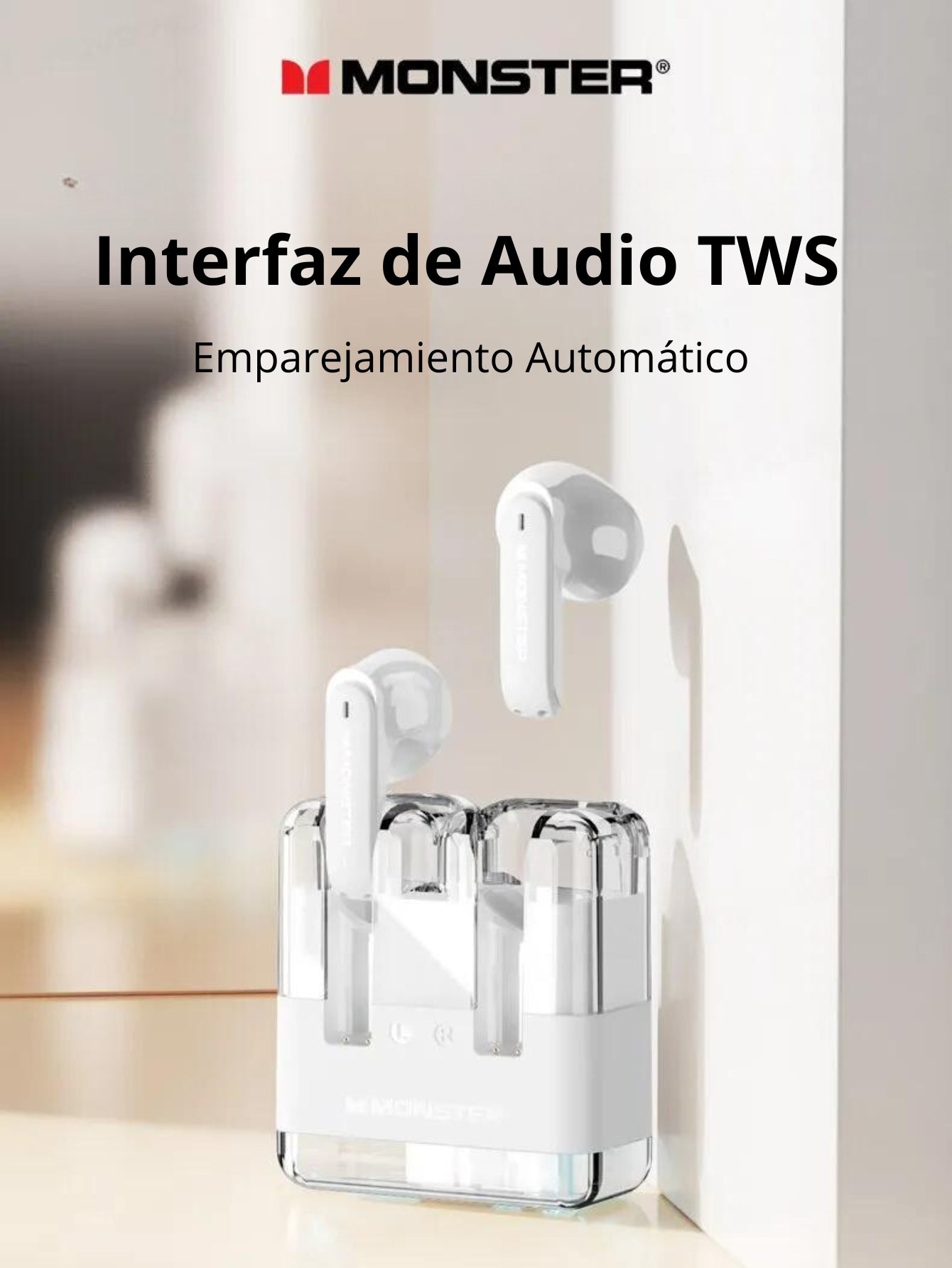 Monster-auriculares inalámbricos XKT12 para videojuegos, cascos originales con Bluetooth 5,3, TWS, sonido HIFI, reducción de ruido, 300mAh