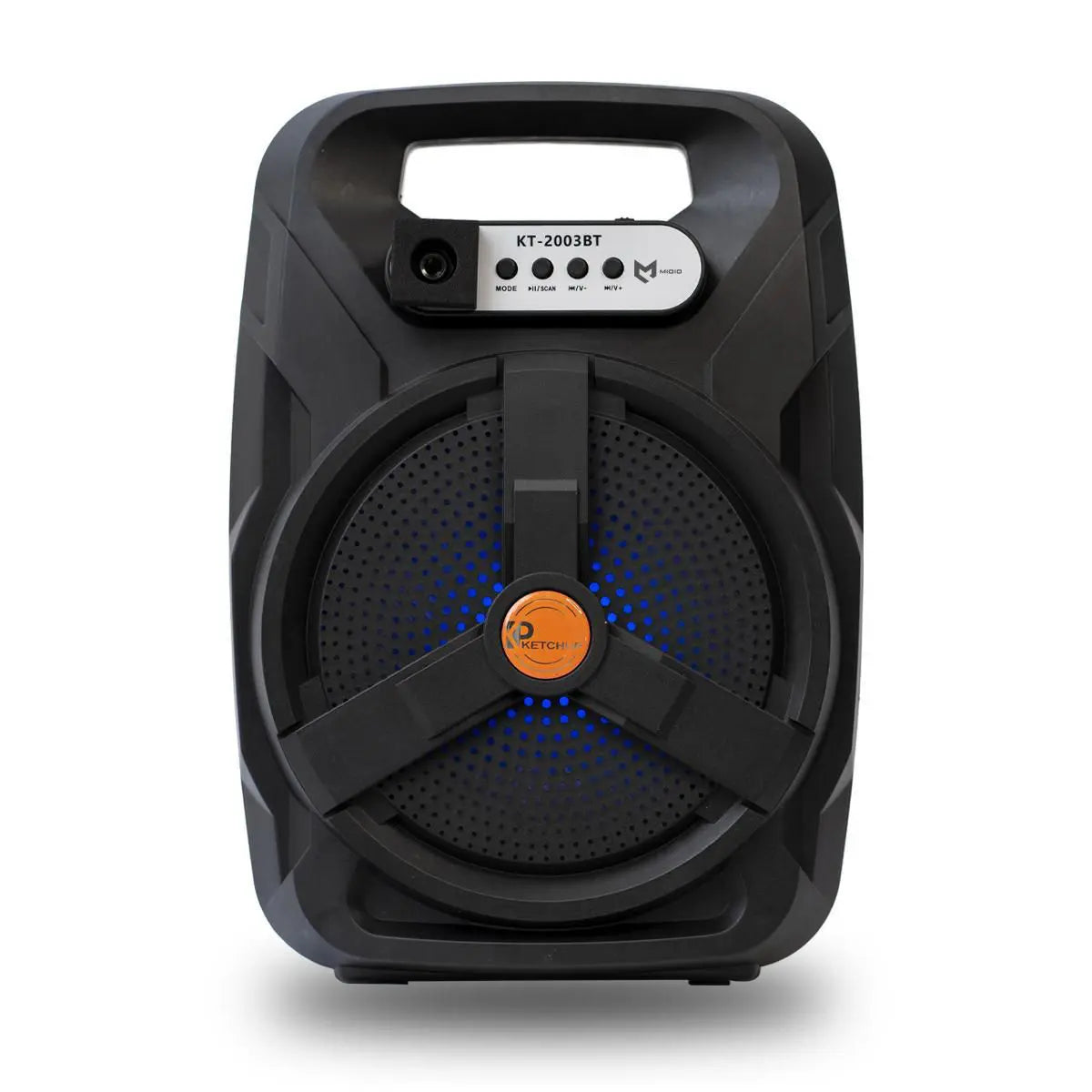 Bocina Bluetooth Portátil 8in 20w Con Led Usb Fm Radio