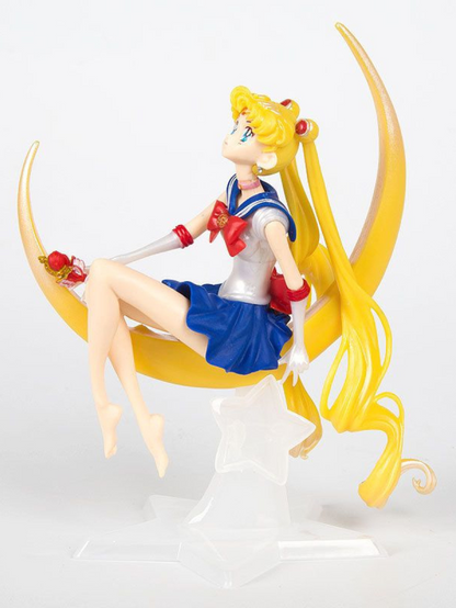 Figura de decoración coleccionable de Sailor Moon (Serena) sobre luna (Génerico)  Figuras de acción Manga, Anime