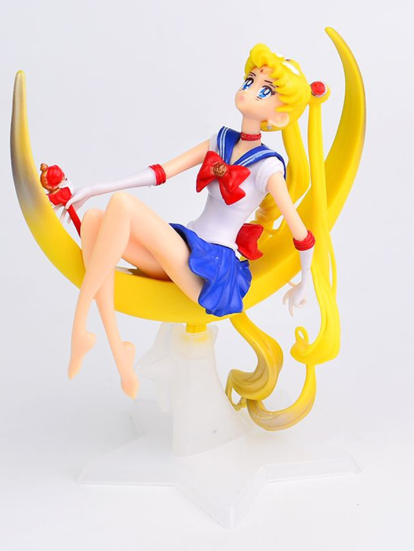 Figura de decoración coleccionable de Sailor Moon (Serena) sobre luna (Génerico)  Figuras de acción Manga, Anime