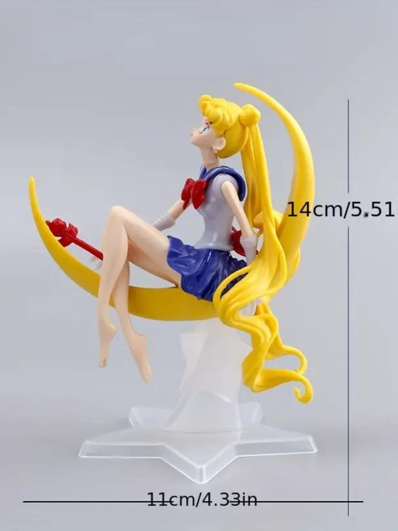 Figura de decoración coleccionable de Sailor Moon (Serena) sobre luna (Génerico)  Figuras de acción Manga, Anime