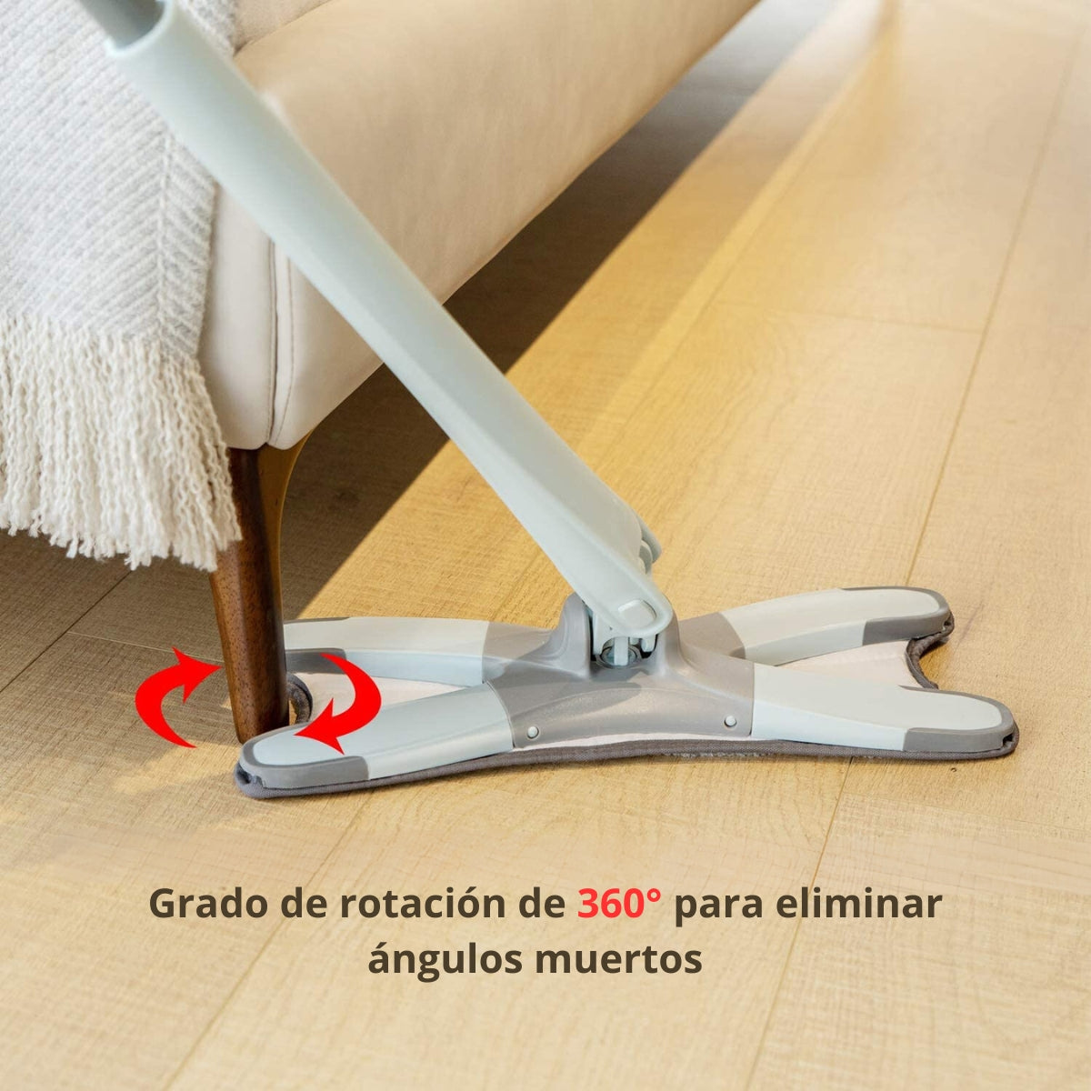 Fregona de microfibra para suelos de madera dura