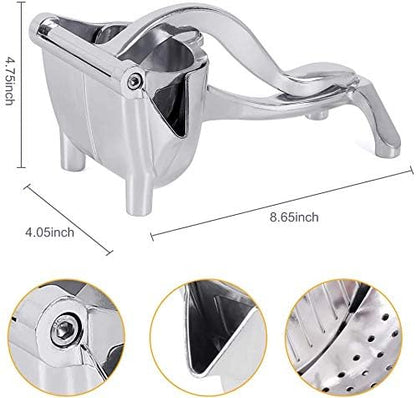 Exprimidor de frutas manual de alta resistencia, exprimidor de limón, exprimidor manual de aleación de acero inoxidable de primera calidad, exprimidor de limón, naranja, herramienta extractora de frutas y cítricos