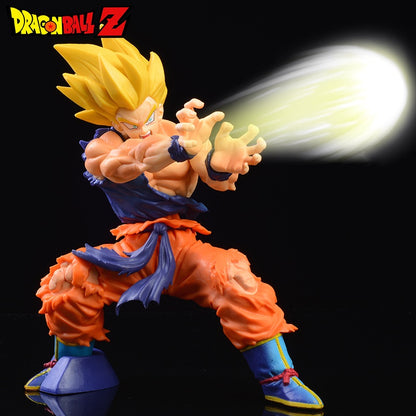 Dragon Ball Super Saiyan Goku Figura Batalla Dañada Modelo PVC Coleccionable Anime Vegeta Muñeca Joyería Niños Juguetes