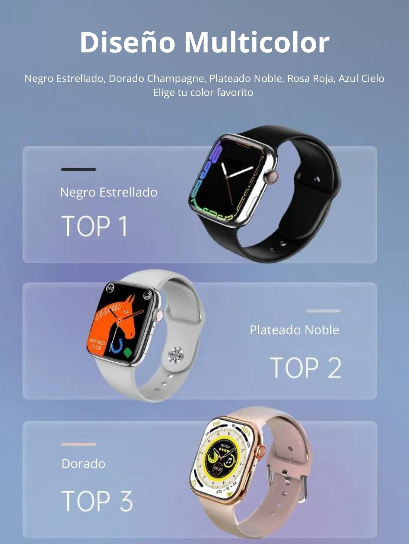 Reloj inteligente i8 Pro Max para hombre y mujer, pulsera con respuesta a llamadas, rastreador de actividad deportiva, Dial personalizado y Monitor de Sueño