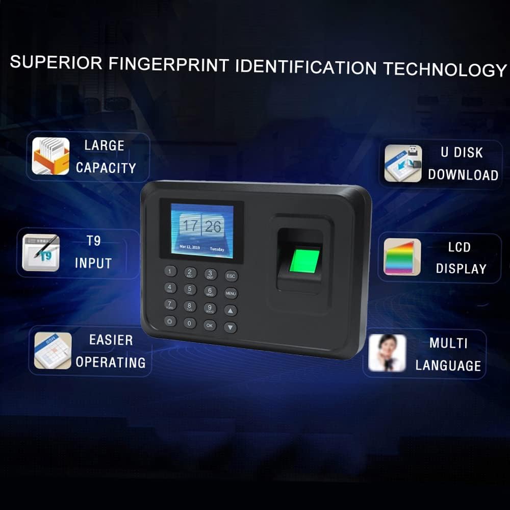 Máquina de Control de Asistencia y Registro de Empleados Mediante Registro de Huellas Digitales