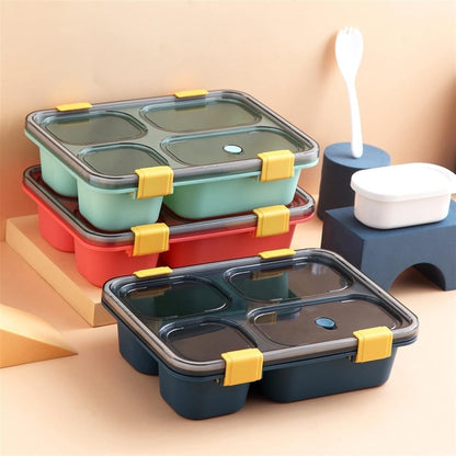 Caja Bento portátil para Exteriores, contenedores de Almacenamiento de Alimentos de Estilo japonés, Fiambrera a Prueba de Fugas para niños con Tazas de Sopa, Cajas de Desayuno