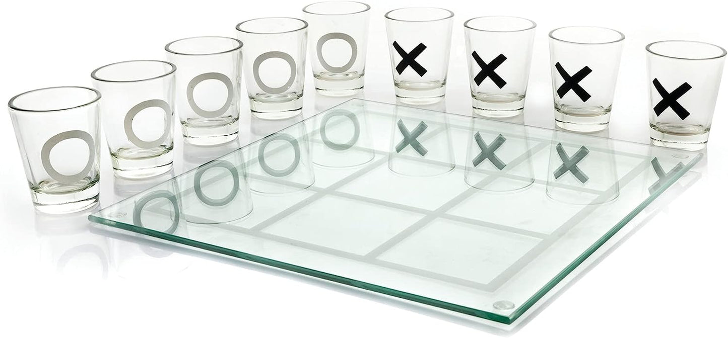 Juego De Gato Con Shots Para Juegos De Bar Con 9 Shots De Vidrio