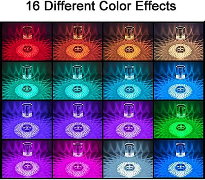 Lámpara de Cristal Diseño Touch RGB Con 16 Colores Diferentes