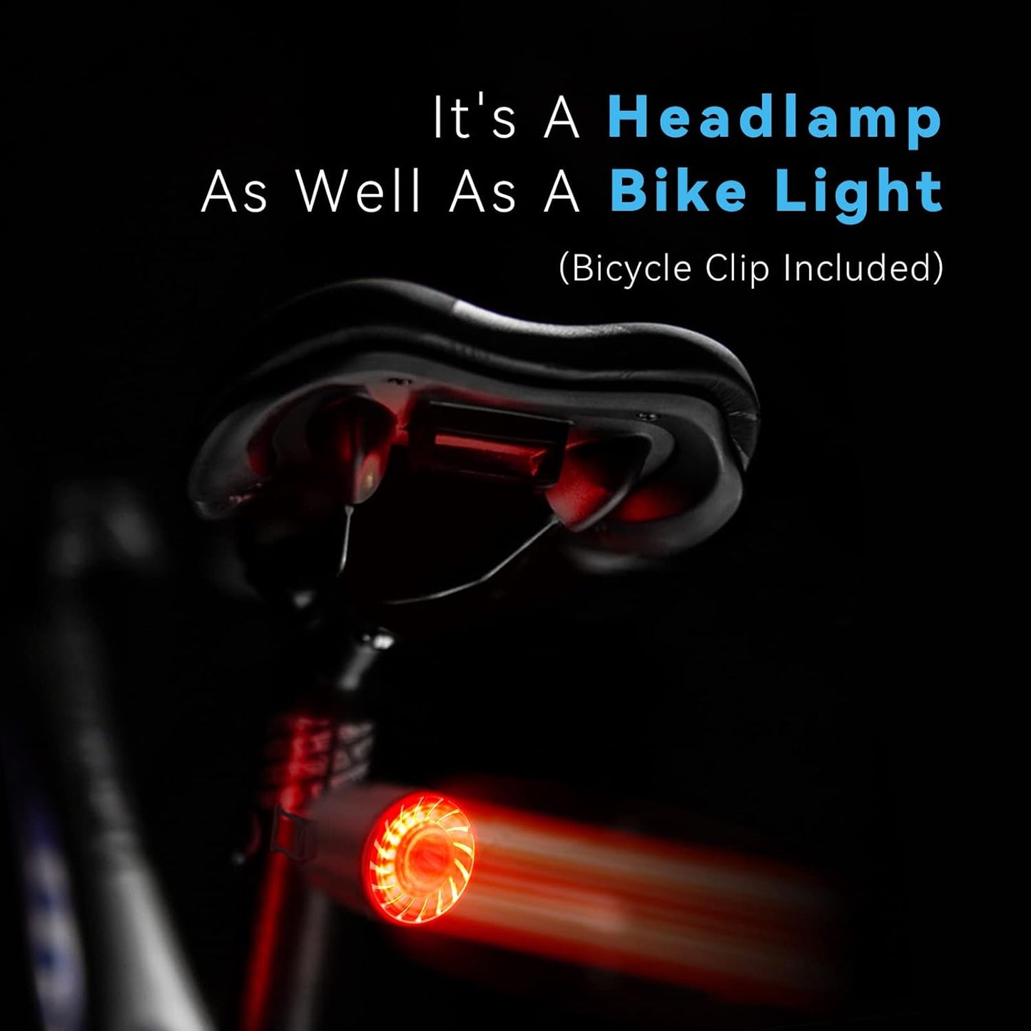 Linterna frontal LED recargable, lámpara frontal ligera ajustable de 300 lúmenes con luz roja, 7 modos de iluminación, IPX4 impermeable, linterna de luz para correr, ciclismo, senderismo, pesca nocturna, lectura