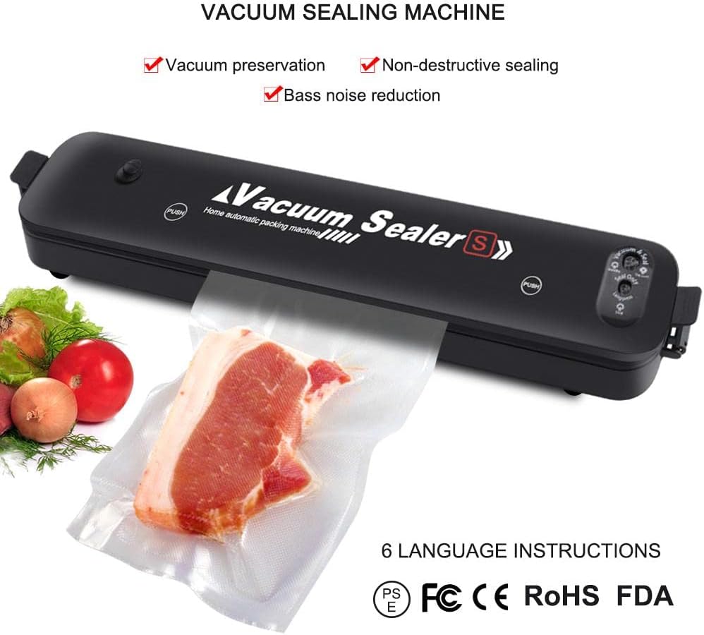 Máquina selladora al vacio multifuncional para carne, pescado, almacenamiento en frío y verduras.