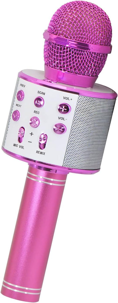 Micrófono Multicolor Para Karaoke Diseño Inalámbrico mediante Bluetooth