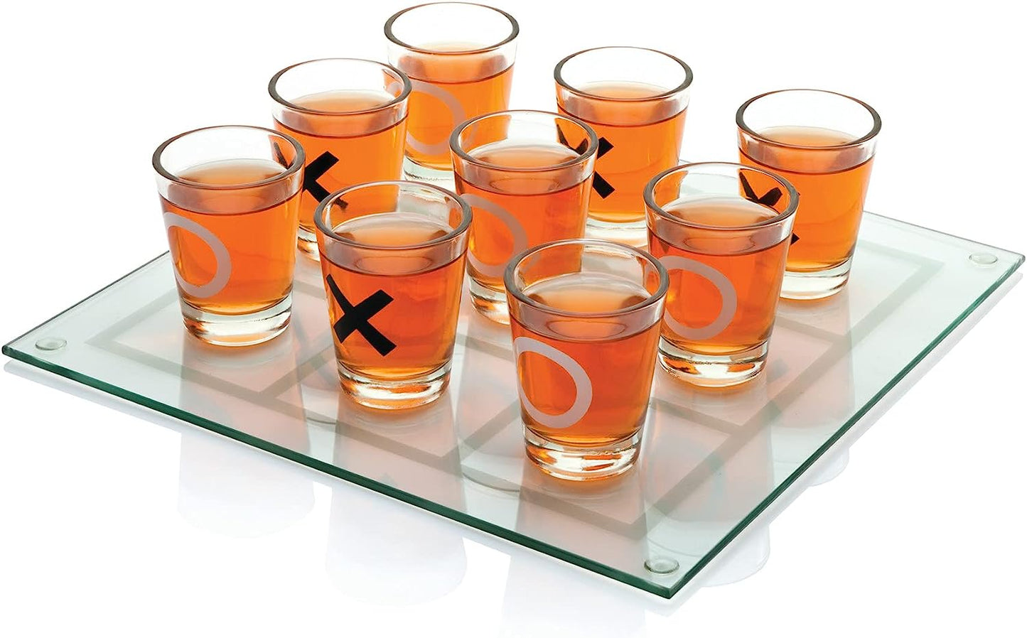 Juego De Gato Con Shots Para Juegos De Bar Con 9 Shots De Vidrio