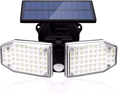 Luces de Seguridad Solar al Aire Libre, 100 Luces de Pared solares LED, IP65 Impermeable, 3 Modos, Ángulo de 270º en el Patio de la Puerta Delantera.