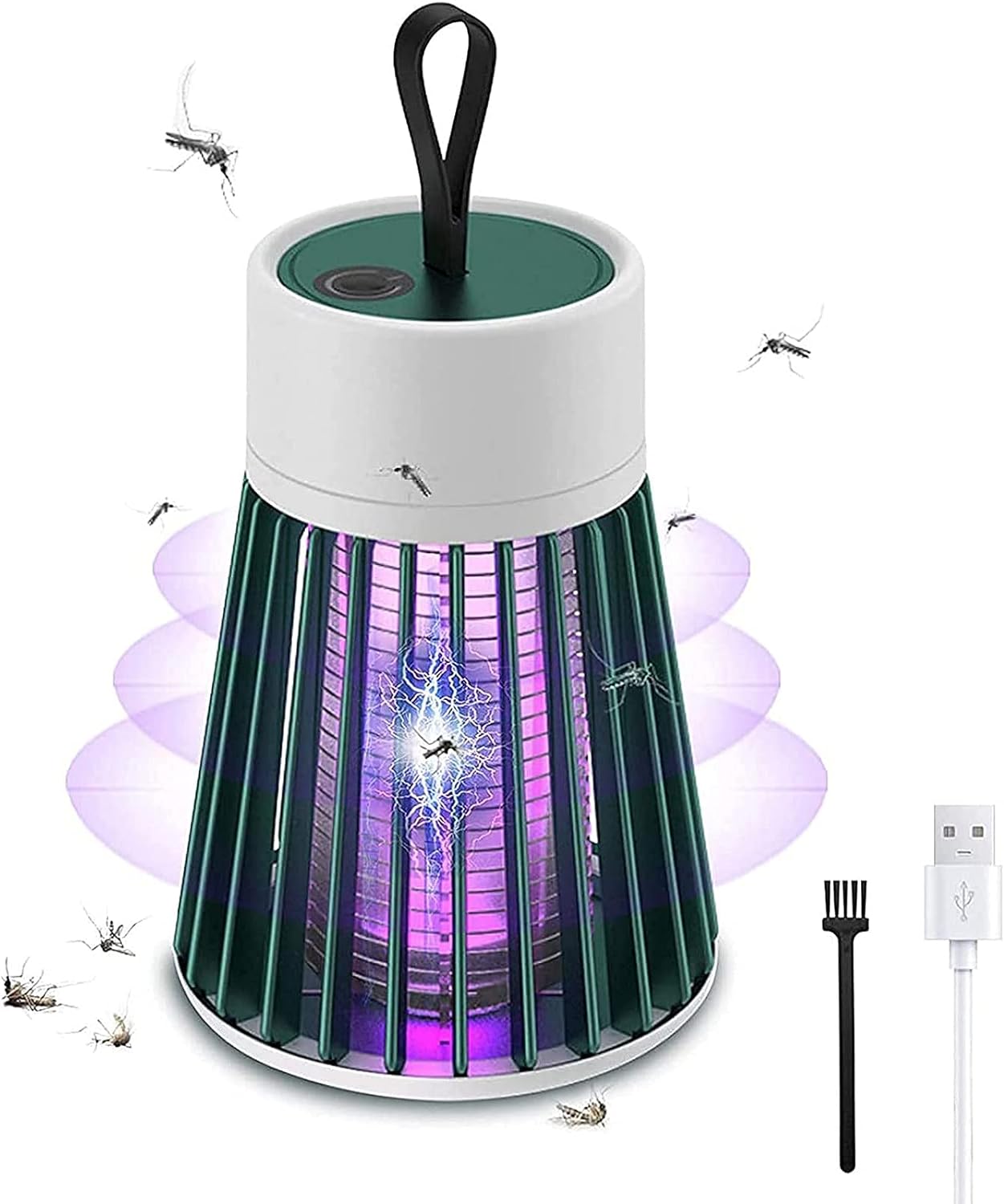 Lámpara eléctrica antimosquitos para exteriores, luz nocturna repelente de mosquitos, recarga USB, mata insectos, Camping y dormitorio