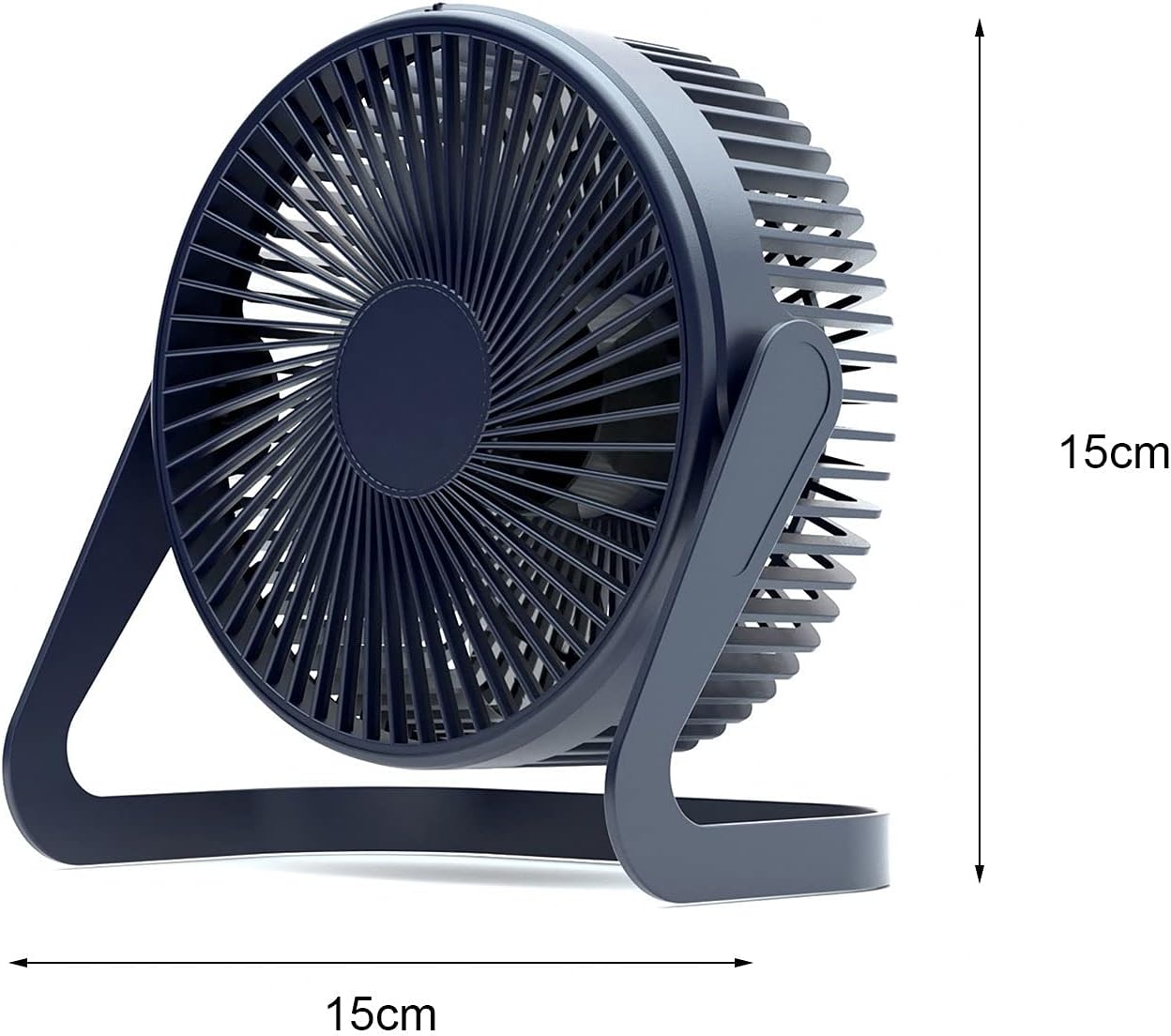 Ventilador de refrigeración portátil MicroUSB con rotación de 360 grados