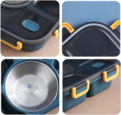 Caja Bento portátil para Exteriores, contenedores de Almacenamiento de Alimentos de Estilo japonés, Fiambrera a Prueba de Fugas para niños con Tazas de Sopa, Cajas de Desayuno