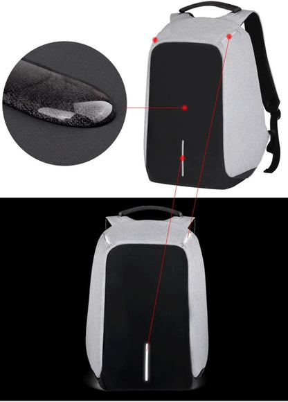 Mochila con interfaz de carga USB de gran capacidad, bolsa de ordenador multifunción, mochila ligera de viaje