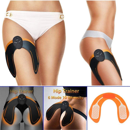 Tonificador para glúteos eléctrico ideal para entrenamiento de caderas, abdominales, con 6 modos de entrenamiento fitness inteligente