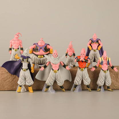 Set de 8 figuras de Majin Buu Acabado de PVC de Dragon Ball Z, 8 formas, Anime, DBZ, figuras de PVC