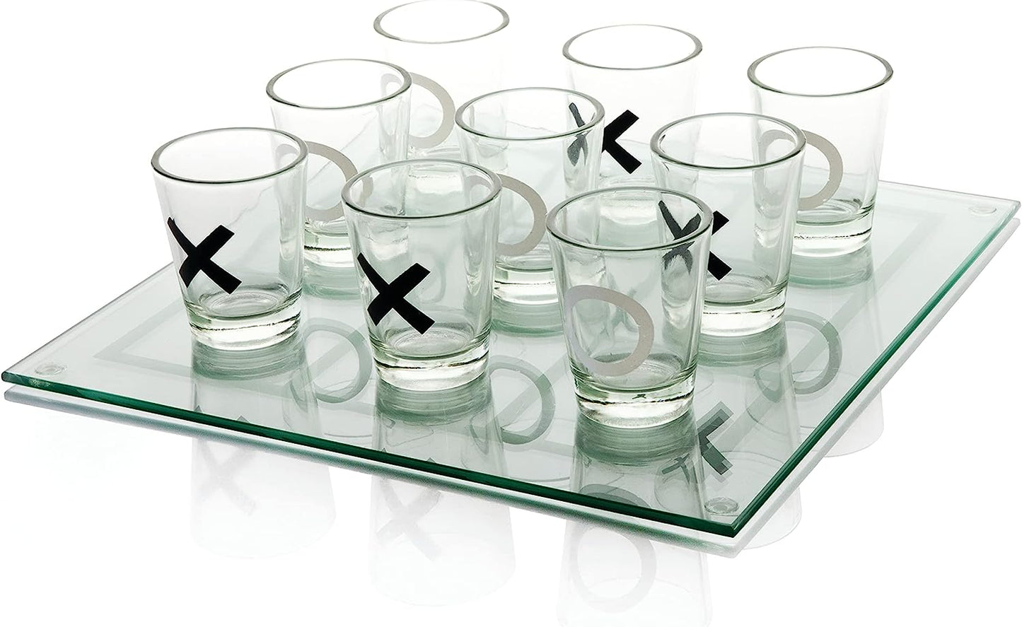 Juego De Gato Con Shots Para Juegos De Bar Con 9 Shots De Vidrio