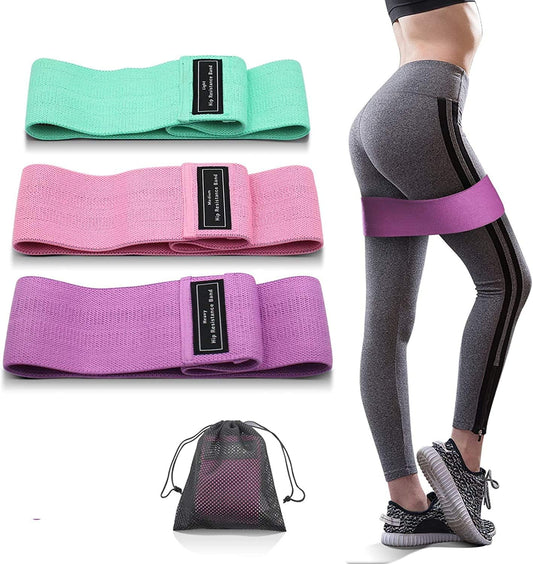 Set de 3 Bandas De Resistencia Para Entrenamiento de Piernas Alto Elástico Resistente Al Estiramiento para Gimnasio