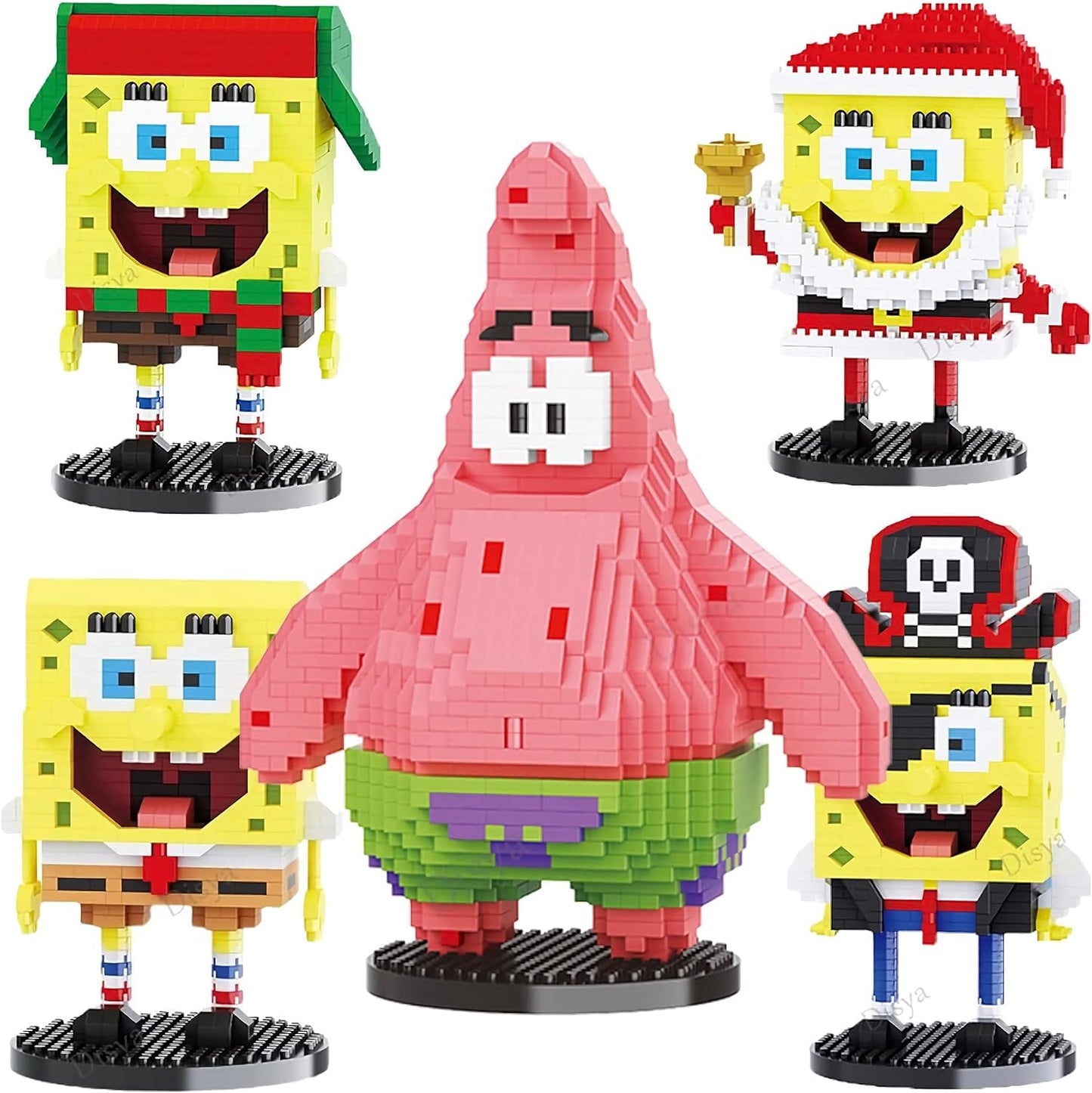 Patricio Estrella, Figura Construible de Bob Esponja, Colección Increíble de Juguetes para Fans, Ideal para Todas Las Edades y Aficionados de la Serie