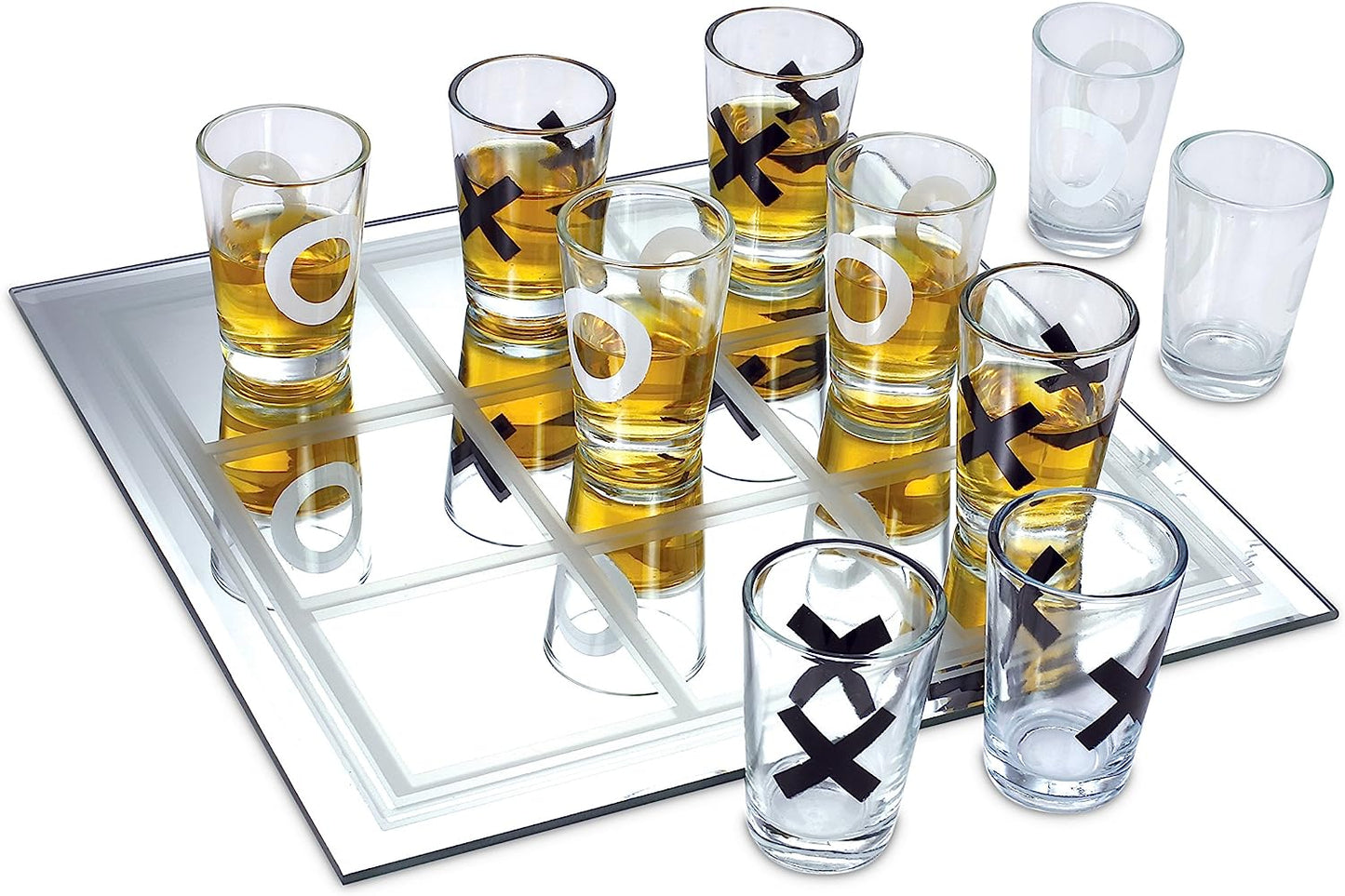 Juego De Gato Con Shots Para Juegos De Bar Con 9 Shots De Vidrio