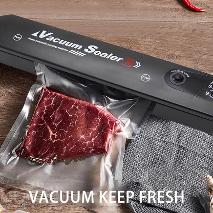 Máquina selladora al vacio multifuncional para carne, pescado, almacenamiento en frío y verduras.