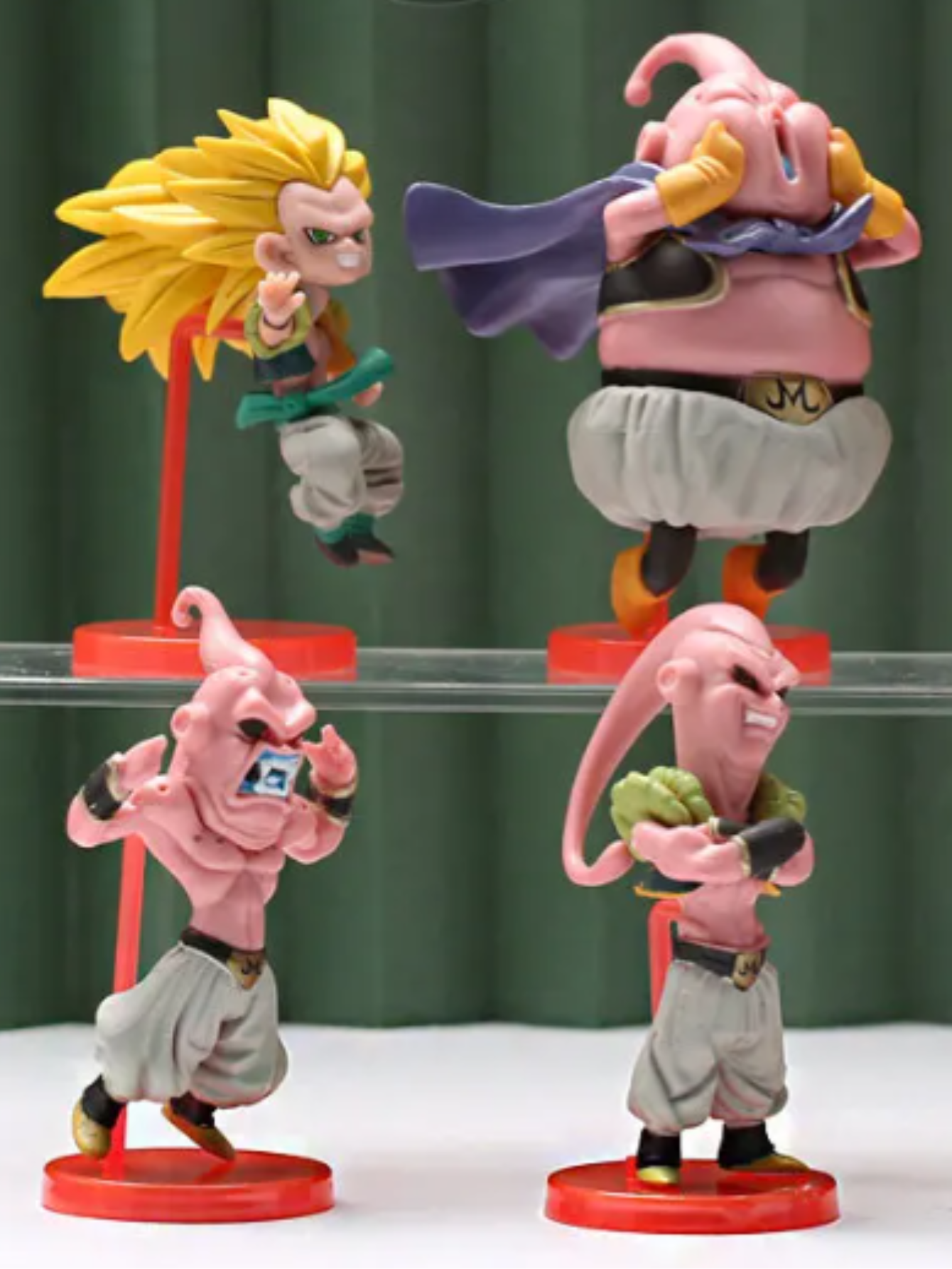 Set de 6 figuras de Anime/Manga Batalla de Buu, Figuras de PVC de DBZ