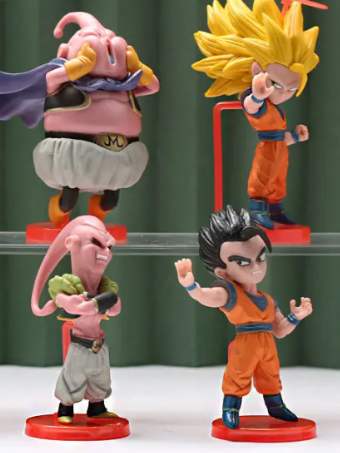 Set de 6 figuras de Anime/Manga Batalla de Buu, Figuras de PVC de DBZ