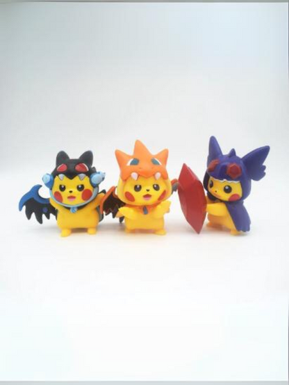 Set de 7 Figuras Coleccionables de Serie/Manga, Diseño de Disfraz de Mega Evoluciones/Legendarios