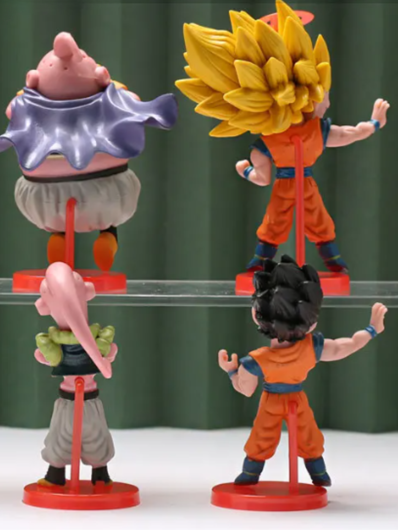 Set de 6 figuras de Anime/Manga Batalla de Buu, Figuras de PVC de DBZ