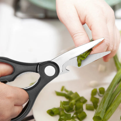 Juego de 6 cuchillos de cocina profesional  forjados en acero inoxidable de alto carbono, diseño super afilado para cocinar, cortar pelar y rebanar