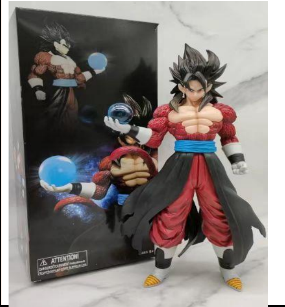 Figura de 30cm GK figura de acción de Anime SSJ4 Vegetto, escultura demoniacal Fit, colección de PVC, modelo de muñeca, juguetes, regalo