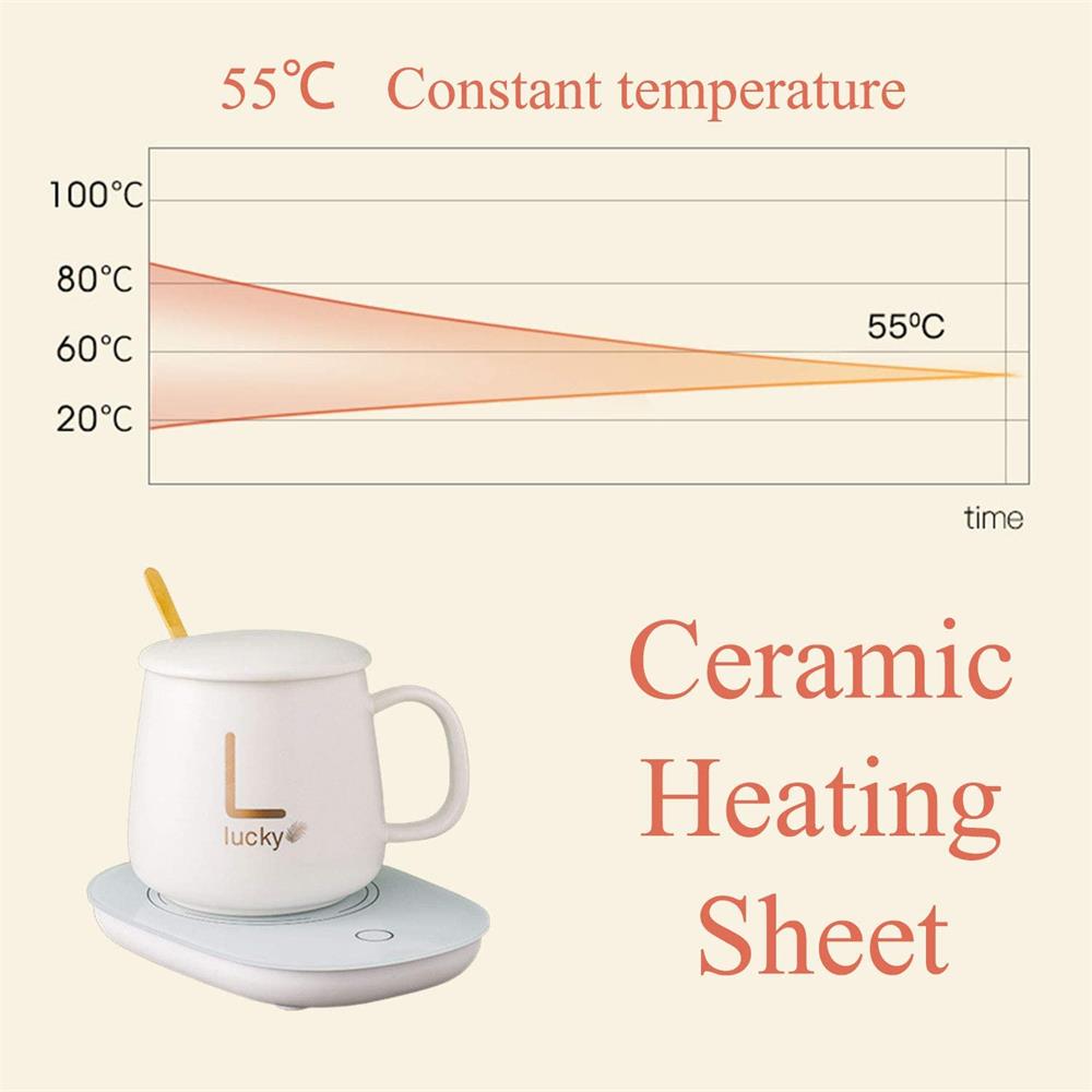 Juego de calefacción inteligente de tazas de café, leche, té para mujer